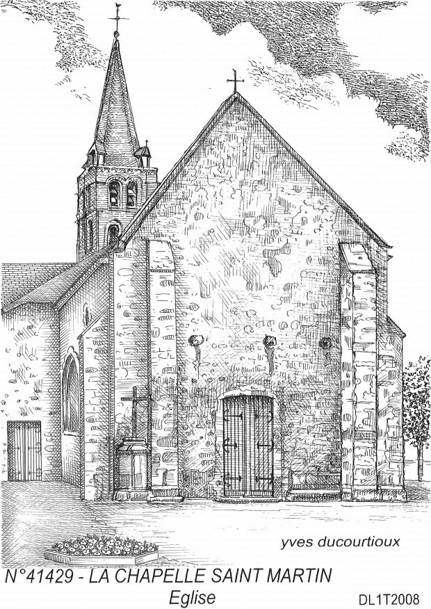 N 41429 - LA CHAPELLE ST MARTIN - église